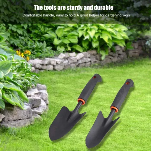 Miniatura 6 de Pala de jardín, 4 unids/set de herramientas de rastrillo de jardín espesado, accesorios de jardinería para el hogar para plantar flores