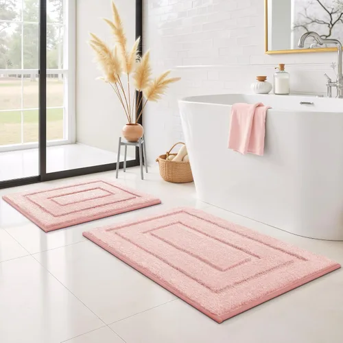 Miniatura 141 de GRANNY SAYS Alfombras de baño antideslizantes, lavables, extra suaves y absorbentes de agua para baño, alfombra de baño peluda de felpa, alfombra