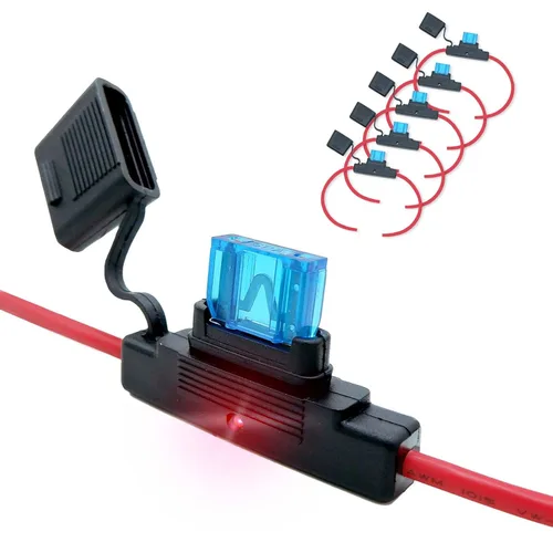 Miniatura 17 de Paquete de 5 resistentes al agua, IP67, portafusibles ATO/ATC en línea, 12 AWG para automóviles, marinos
