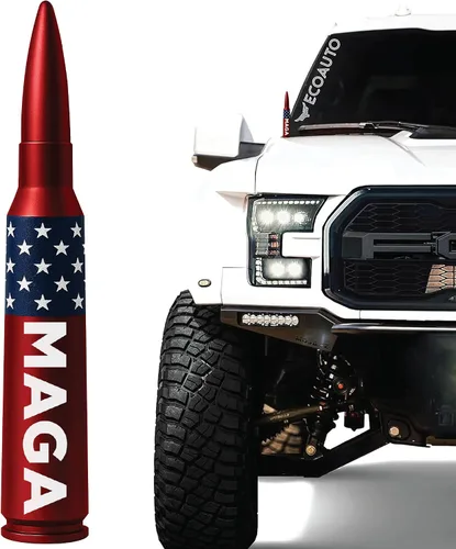 Miniatura 15 de EcoAuto Badass Bullet - Antena de repuesto para Dodge Ram y Ford F150 F250 F350 Super Duty Raptor Bronco Trucks – Diseño antirrobo – Antena de radio