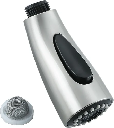 Reemplazo de cabezal de llave de cocina G 1/2 rosca macho, accesorio de rociador extraíble para fregadero de cocina, níquel cepillado (níquel Níquel