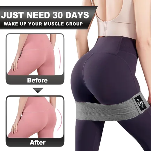 Miniatura 4 de DICYWUDI Kit esencial de pilates para mujeres caseras, equipo de pilates para entrenamientos, 6 bandas de resistencia de tela, anillo de yoga