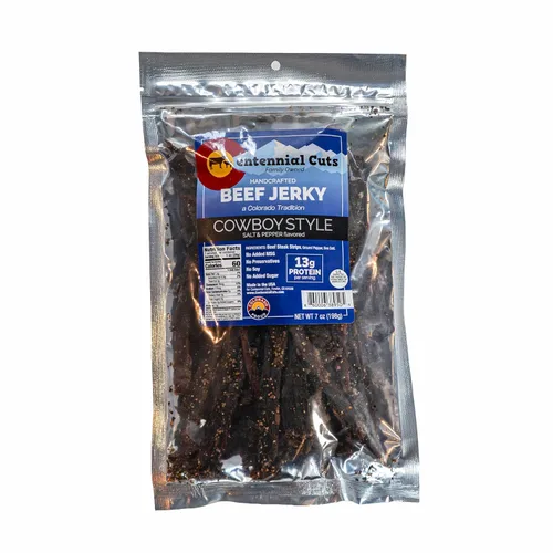 Miniatura 18 de Centennial Cuts Carne seca de res – 7 oz, Blazing Saddles Jalapeño