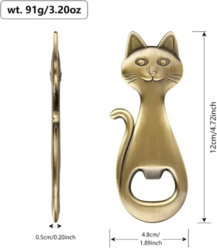 Miniatura 6 de Abrebotellas de cerveza para gatos, regalos de gatos para amantes de los gatos, abridor de cerveza de gatito, regalos de cumpleaños, regalos