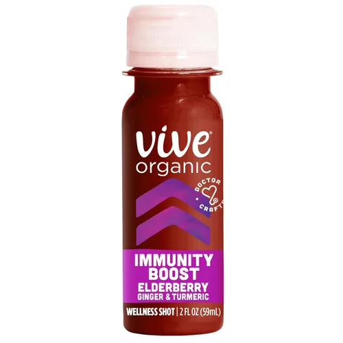 Miniatura 7 de Vive Organic Shot de Saúco para Apoyo Inmunológico, Cúrcuma y Jengibre Prensados en Frío, Sin Gluten, Vegano, Refuerzo de Inmunidad de Saúco, 2 Fl