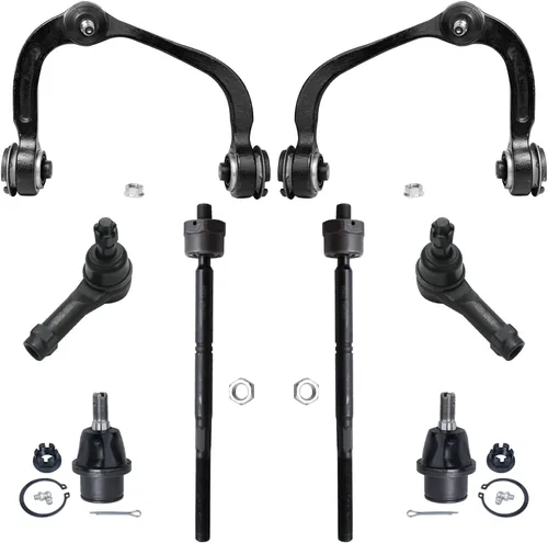 Miniatura 329 de Detroit Axle - Kit de brazos de control de extremo delantero de 8 piezas para Dodge Dakota 00-04, Durango 00-03, 4 brazos de control superior e