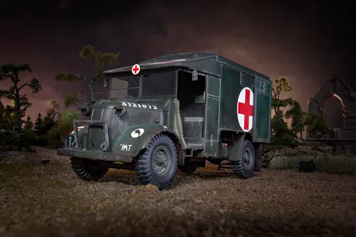 Miniatura 6 de Airfix Juego de modelos, A1375 Austin K2/Y, kit de modelo de ambulancia - Kit de construcción de modelo de vehículo de motor de plástico