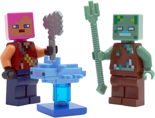 Miniatura 2 de LEGO Minecraft: Aventurero con Ahogado y Axolotl Combo Pack - 6+