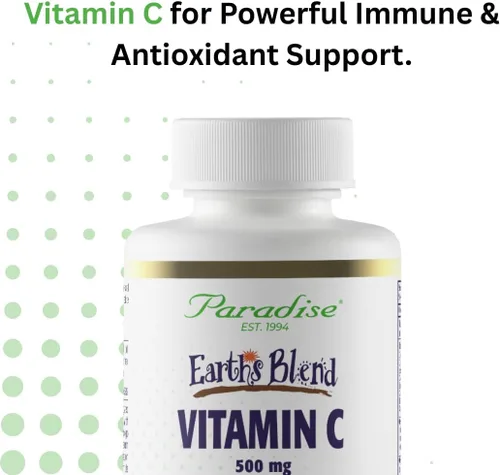 Miniatura 6 de Paradise Herbs Earth's Blend Vitamina C con Nature's C y adaptógenos, base de superalimentos de probióticos y verduras alcalinizantes orgánicas, 90