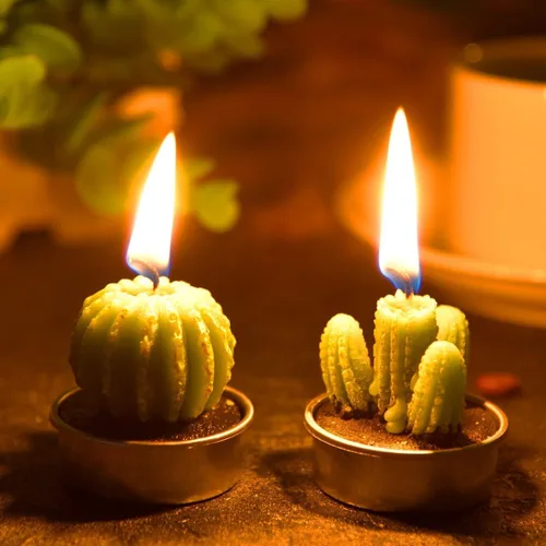 Miniatura 5 de Juego de 2 moldes de silicona para cactus, moldes para cactus MoldFun para fondant, pasta de goma, chocolate, dulces, velas