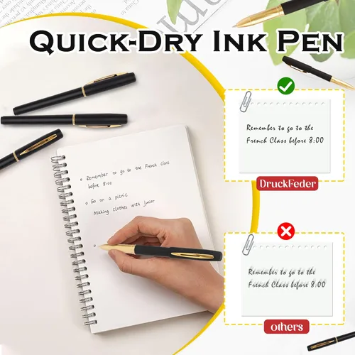 Miniatura 4 de Juego de 30 bolígrafos de gel de punta fina, tinta negra, de escritura suave, bolígrafos de gel con rodillo de 0.7 mm, para oficina