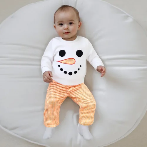 Miniatura 150 de Conjunto de camisa larga y divertida para bebé niño y niña, ropa de primera Navidad, 6, 12, 18, 24 meses, 2T