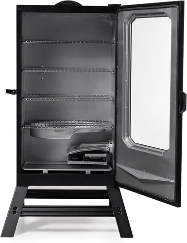 Miniatura 6 de Masterbuilt® Ahumador eléctrico vertical para barbacoa de 30 pulgadas con control de temperatura analógico, estantes cromados para ahumar y 535