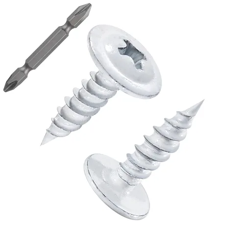 Miniatura 22 de WensiLon - Tornillos para madera de cabeza segmentada Phillips #8, de acero inoxidable 410, metal autorroscante rápido, juego surtido Plateado