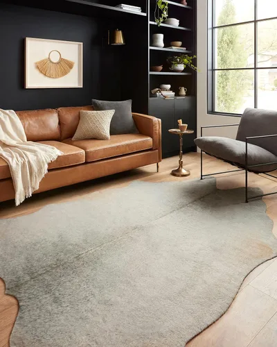 Miniatura 10 de Loloi Grand Canyon Collection GC-13 - Alfombra decorativa beige y ceniza, 3 pies y 10 pulgadas x 5 pies