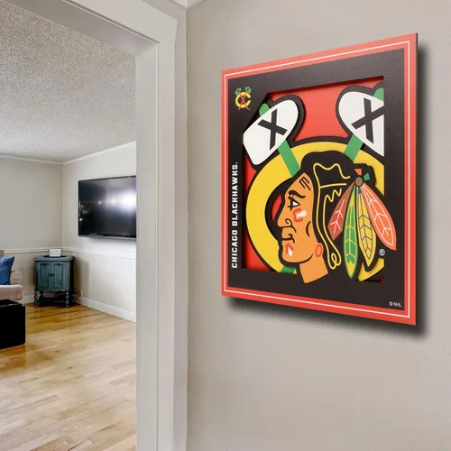 Miniatura 3 de YouTheFan Arte de Pared de la Serie de Logotipos en 3D de la NHL - 12x12