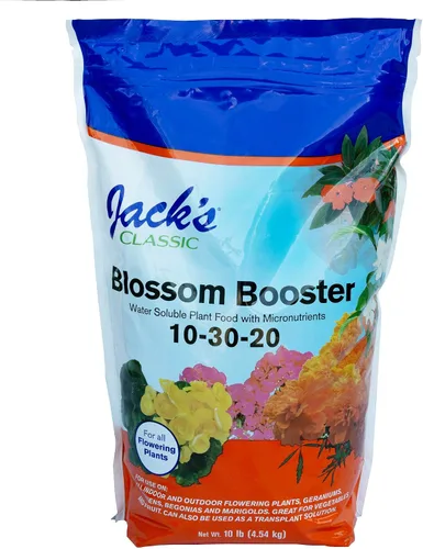 Miniatura 7 de Jack's Classic 10-30-20 Blossom Booster Fertilizante soluble en agua con micronutrientes para aumentar el color y la cantidad de flores en plantas