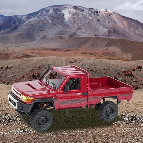 Miniatura 3 de MN-82 RC Rock Crawler Coche Camioneta Toyota Escala 1/12, Camión de Control Remoto Todoterreno 4WD 2.4GHz, Modos de 2 Velocidades, 2×1200mAh