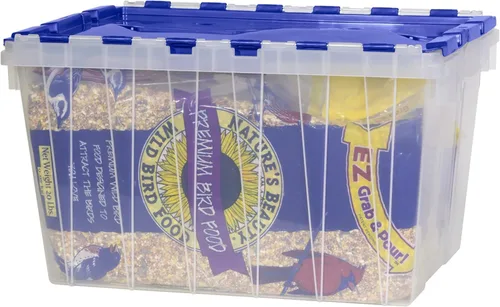 Miniatura 10 de Akro-Mils KeepBox 12 Gallon Storage Container, Nesting and Stackable Plastic Storage Box with Lid Attached, Clear Tote for Garages, Closets, and