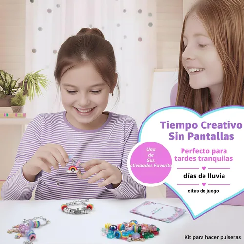 Miniatura 4 de Kit para hacer pulseras con abalorios y juguete de unicornio/sirena para niñas: ideal para manualidades para niñas de 8 a 12 años que inspiran
