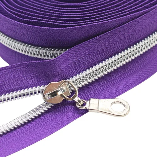 Miniatura 36 de YaHoGa #5 Cremalleras metálicas de nailon color latón antiguo de The Yard Bulk Cinta beige de 10 yardas con 25 unidades de tiradores para costura