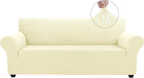 Miniatura 37 de Asnomy Fundas de sofá para sofá de 2 cojines, fundas elásticas para sofá biplaza, protector de mascotas, fundas de muebles para perros y gatos, tela