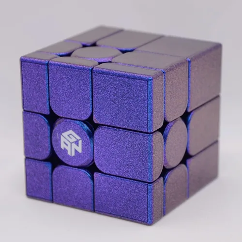Miniatura 6 de Bukefuno GAN Mirror M UV 3x3 Speed Cube 2022 Rompecabezas magnético cubos de color morado (versión UV)