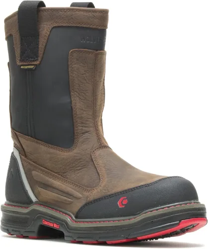 Miniatura 2 de Wolverine Overman Nano Toe - Botas de trabajo impermeables para hombre de 10 pulgadas