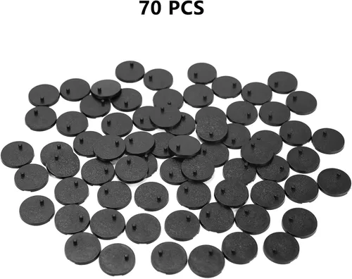 Miniatura 4 de SIXPOINTS 70 piezas de soporte para figuras de acción de 6 pulgadas, base de plástico negro, soportes de soporte de modelo compatibles con figuras