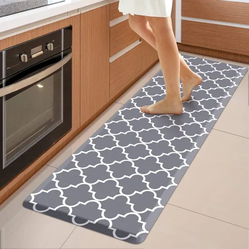 Miniatura 47 de WISELIFE - Tapete antifatiga para piso de 4/5 pulgadas, tapete de cocina antideslizante, impermeable, resistente, ergonómico, cómodo, duradero