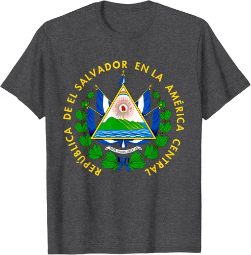 Miniatura 38 de Camiseta con diseño de emblema de la bandera de El Salvador