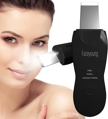 Limpiador facial de piel con pulverizador, pulverizador mejorado, extractor de puntos negros para limpieza profunda e hidratante en aerosol