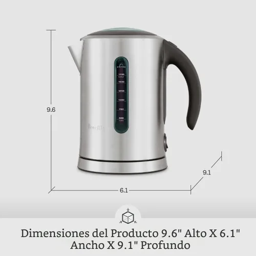 Miniatura 7 de Breville BKE700BSS - Hervidor de agua caliente pura, 7 tazas, acero inoxidable cepillado