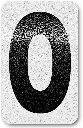 Miniatura 86 de Despegar y pegar individuales, números y letras de aluminio reflectantes, se adhiere al hormigón, madera, metal, azulejos, ladrillo, vidrio