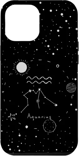 Miniatura 25 de Funda estética con signo del zodiaco celestial para iPhone 12 mini Acuarario