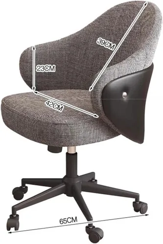 Miniatura 2 de Ergonomic Office Chair with Armrests and Wheels, Wide Seat Desk Chairs for Home Office, Apartment, Vanity