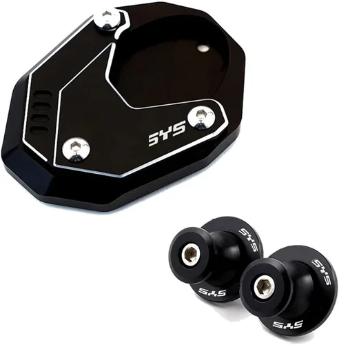 Para Kawasaki para Versys 650 2010-2022 Motocicletas Kickstand Pie lateral Soporte Ampliador Placa Extensión Placa de Soporte CNC Soporte Tornillos