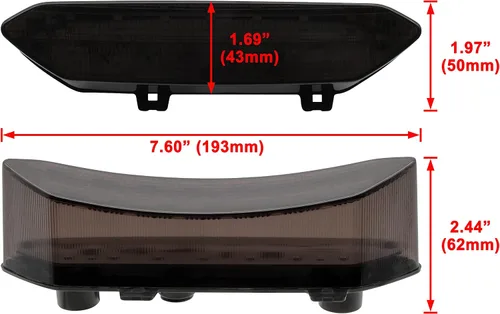 Miniatura 6 de Luces traseras LED ahumadas de freno para Raptor, luz trasera de freno para Yamaha Raptor 700R 700 2006-2018 / YFZ450R YFZ450X YFZ 450R 450X 450X