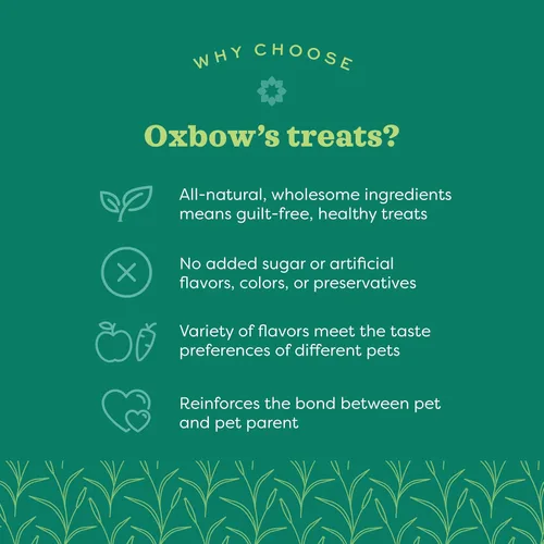 Miniatura 3 de Oxbow Animal Health Golosinas Vegetales Simples, Golosinas de Zanahorias y Pimiento para Conejos y Conejitos, Snack para Mascotas para Conejos