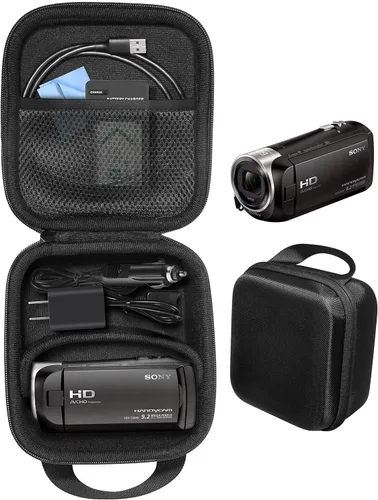 Funda para videocámara Sony HD HDRCX440, HDRCX405 Handycam; Canon VIXIA HF R800, Panasonic HC-V180K, Kimire HD Recorder, Sony HDRAZ1VR/W, SiOnyx