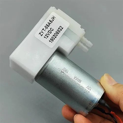Miniatura 4 de DC12V 9LPM -70KPa Gran Flujo Pequeño 555 Motor Bomba de Aire de Vacío Pistón Bomba de Diafragma de Succión de Presión Negativa DIY Empaquetador