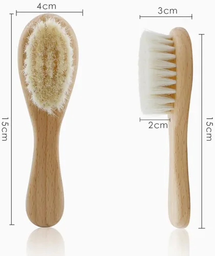 Miniatura 3 de Cepillo de limpieza facial seca con cerdas de lana suave, cepillo exfoliante de 6 pulgadas, 2 unidades de cepillo limpiador facial con mango