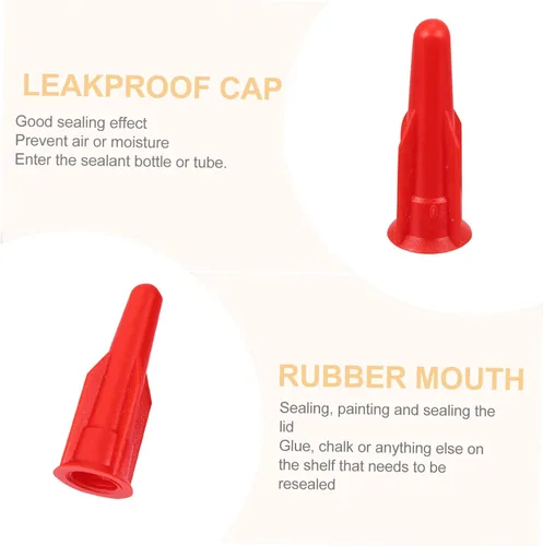 Miniatura 9 de Uonlytech 20 piezas Funda protectora de silicona removedor de calafateo tapas de botella de silicona Accesorios rojos Herramienta de acabado