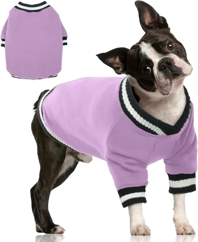 Miniatura 12 de FUAMEY Sudadera con capucha para perro - Suéter de forro polar para mascotas cálido de invierno, suave, lindo suéter azul para perrito, niño o niña