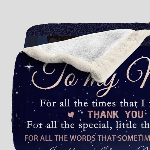 Miniatura 9 de Manta de hija con texto en inglés «To My Mom», regalos significativos para mamá de 60 x 50 pulgadas, mantas de forro polar, regalos de cumpleaños