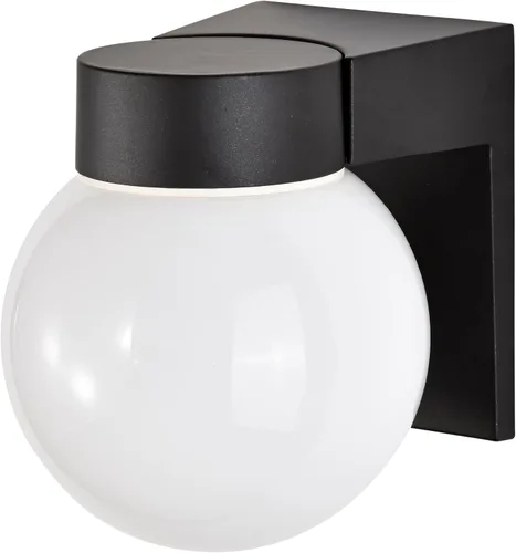 Miniatura 6 de Nuvo Luminaria SF77/141 Utilidad para Exteriores, Aplique de Aluminio Fundido Duradero para Montaje en Pared, Luz de Porche y Patio con Globo