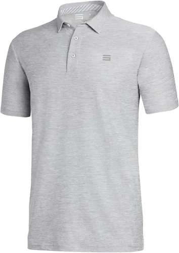 Three Sixty Six - Camisetas de golf para hombre, camiseta tipo polo de manga corta con cuello atlético e informal y material Dry-Fit
