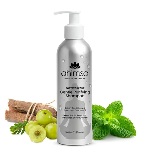 Miniatura 9 de Ahimsa Gentle Daily Shampoo sin parabenos sulfatos, champú orgánico para cabello seco dañado, rizado y tratado con color, aminoácidos de manzana