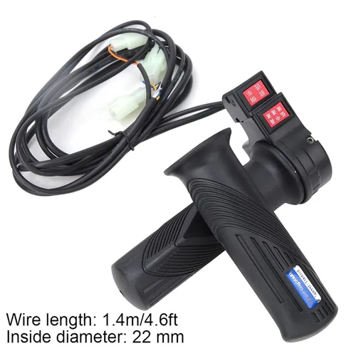 Miniatura 2 de Empuñadura de velocidad para scooter, acelerador de acelerador de mango de gas de 3 velocidades para scooter eléctrico con engranaje de avance