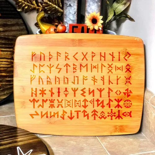 Miniatura 3 de Plantillas de runas para pintar en madera y piedras, reutilizables, borde celta, alfabeto antiguo, plantillas de símbolos vikingos